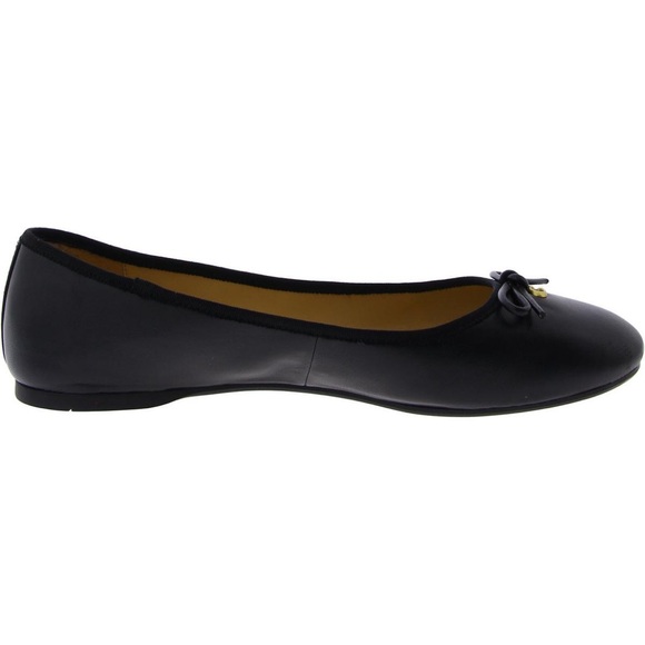 Coach Black Ballet Flats with Bow - Picture 2 of 8
